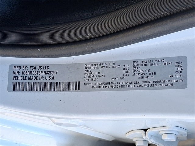 2021 RAM 1500 Big Horn/Lone Star