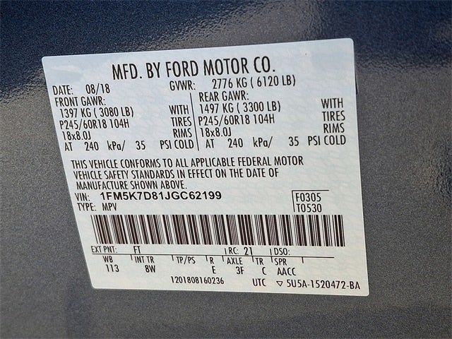 2018 Ford Explorer XLT