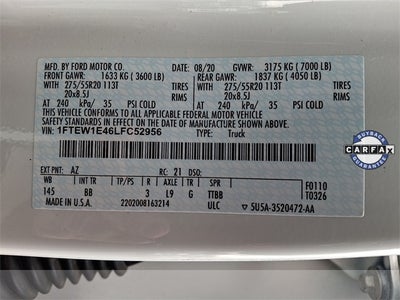 2020 Ford F-150 Platinum