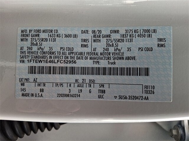 2020 Ford F-150 Platinum