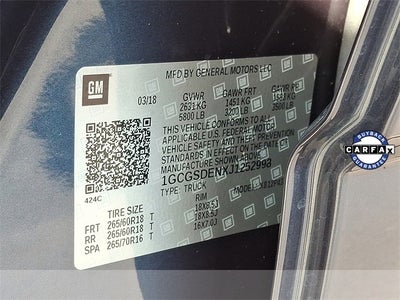 2018 Chevrolet Colorado Z71