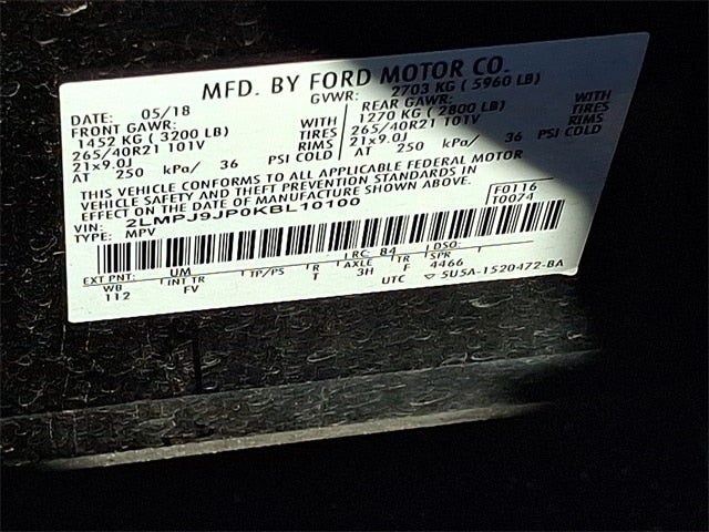 2019 Lincoln Nautilus Black Label