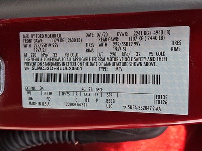 2020 Lincoln Corsair Reserve