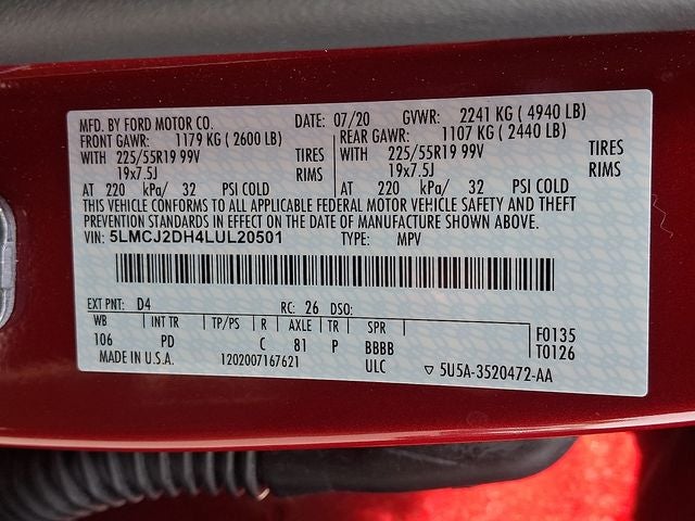 2020 Lincoln Corsair Reserve