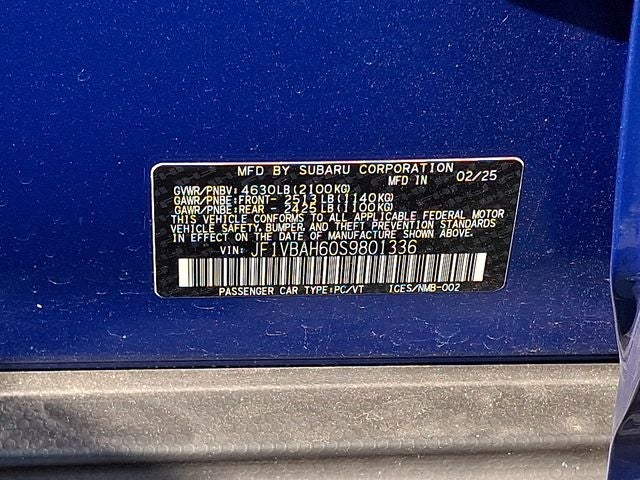 2025 Subaru WRX Premium