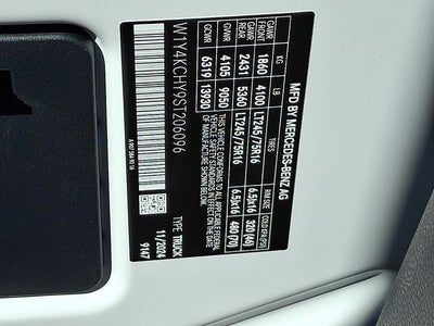 2025 Mercedes-Benz Sprinter 2500 Cargo 170 WB High Roof