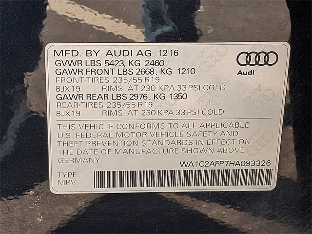 2017 Audi Q5 2.0T Premium quattro