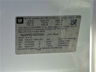 2016 Chevrolet Silverado 1500 High Country