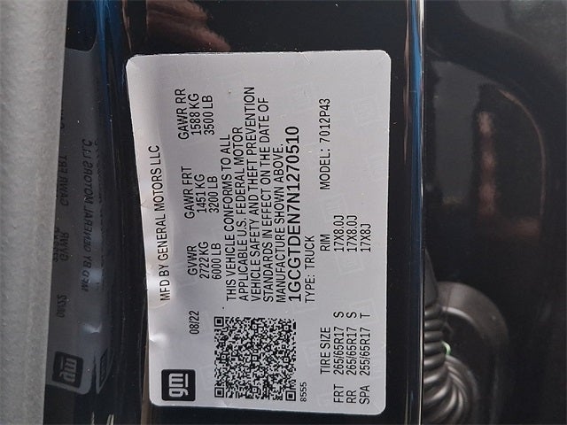 2022 Chevrolet Colorado Z71