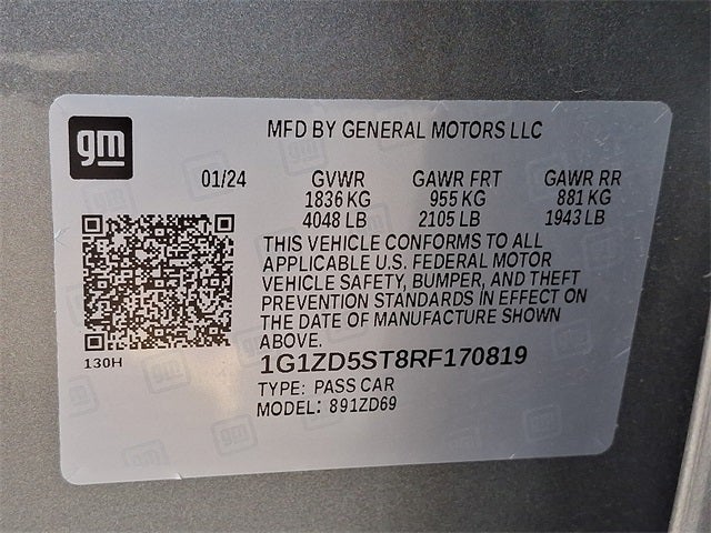 2024 Chevrolet Malibu LT 1LT