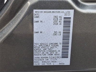 2024 Nissan Altima 2.5 SV