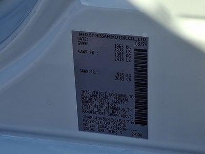 2025 Nissan Altima 2.5 SV