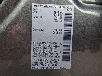 2024 Nissan Altima 2.5 SV