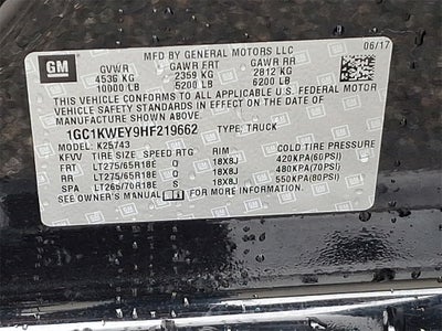 2017 Chevrolet Silverado 2500HD LTZ