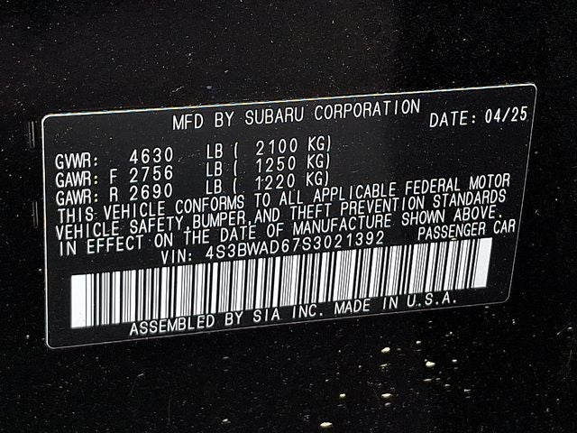 2025 Subaru Legacy Premium
