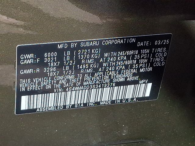 2025 Subaru Ascent Premium