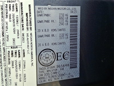 2023 INFINITI QX60 LUXE