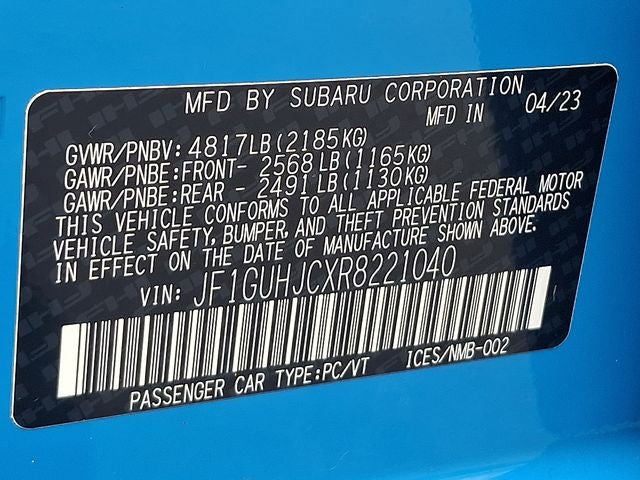 2024 Subaru Impreza 2.5RS