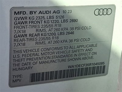 2024 Audi Q3 Premium S Line quattro