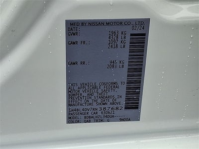 2024 Nissan Altima 2.5 SV