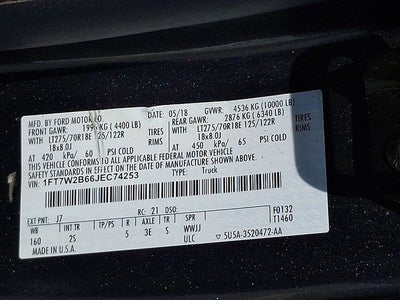 2018 Ford Super Duty F-250 Pickup XLT