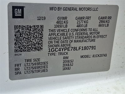 2020 Chevrolet Silverado 2500HD LTZ