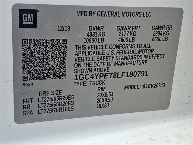 2020 Chevrolet Silverado 2500HD LTZ