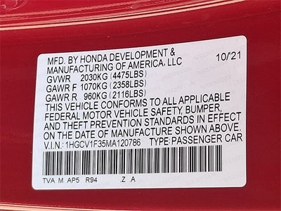 2021 Honda Accord Sport