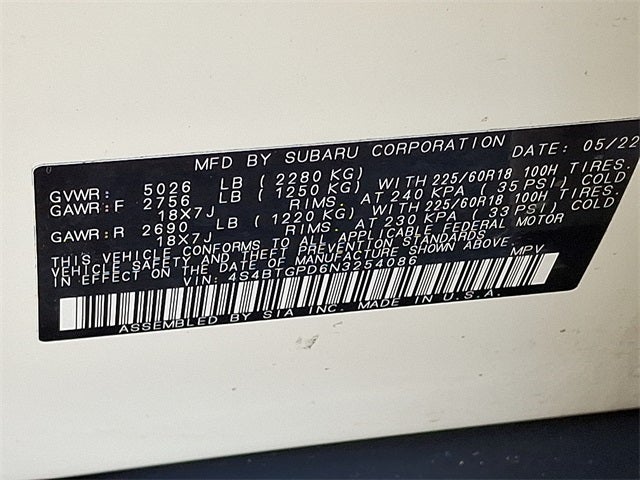 2022 Subaru Outback Touring XT