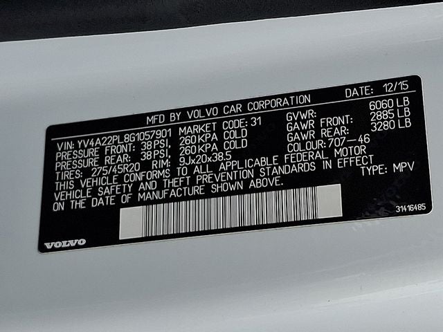 2016 Volvo XC90 T6 Inscription