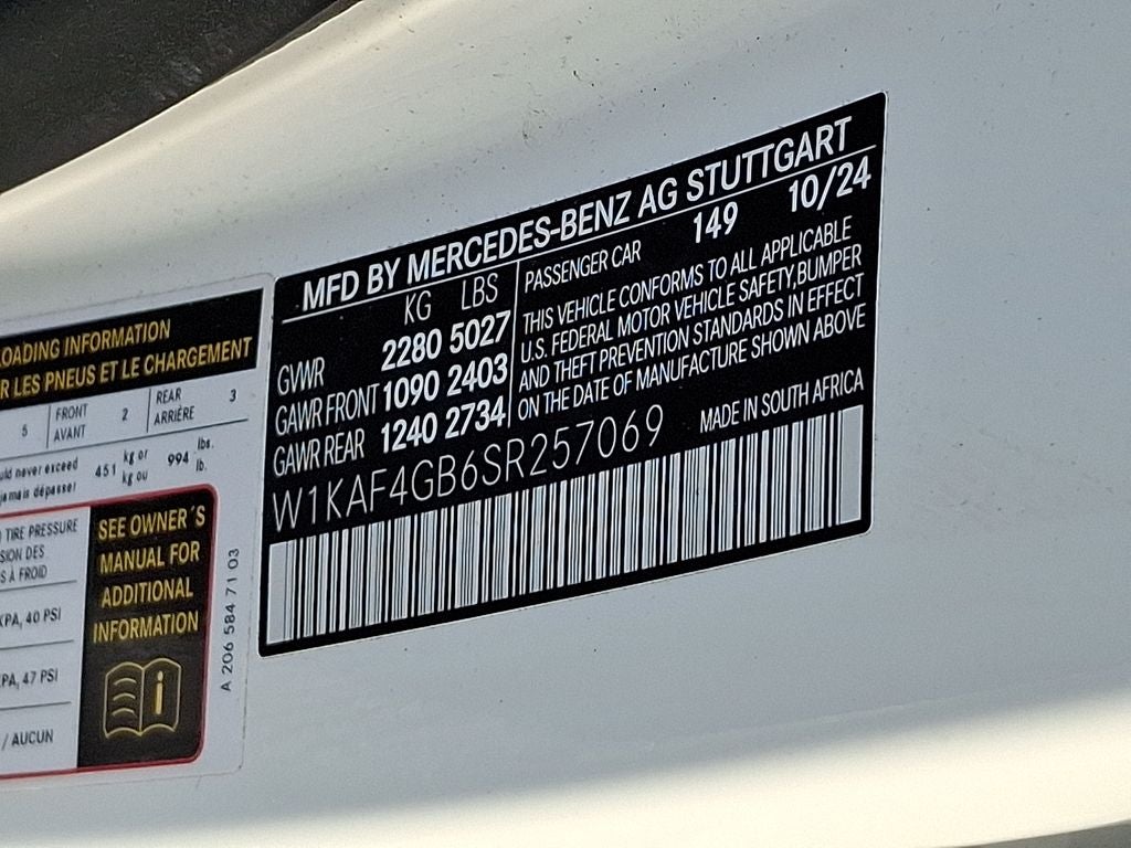2025 Mercedes-Benz C-Class C 300