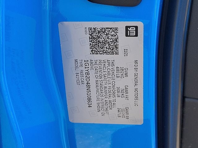 2022 Chevrolet Corvette RWD Coupe 2LT