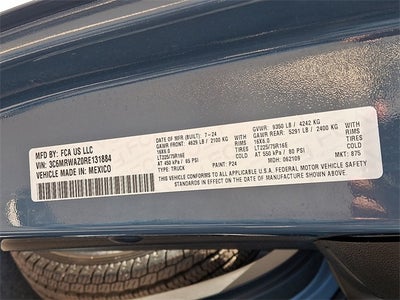 2024 RAM ProMaster 3500 EV Tradesman