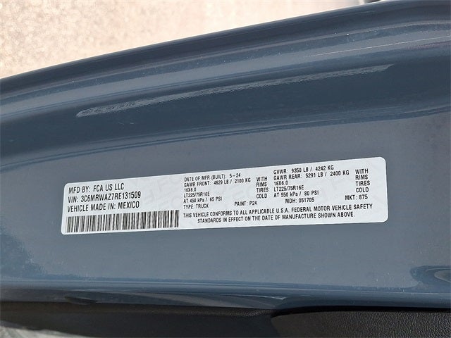 2024 RAM ProMaster 3500 EV Tradesman