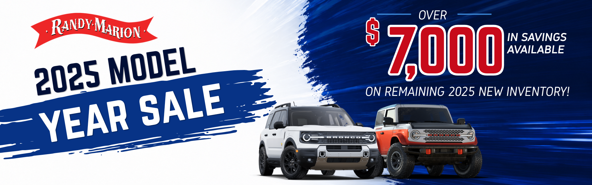2025 Model Year Sale