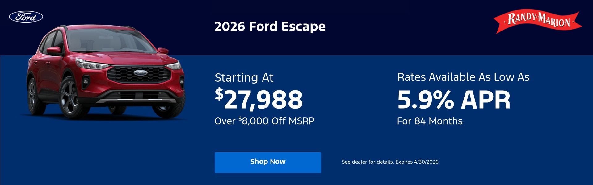 April Escape Offer