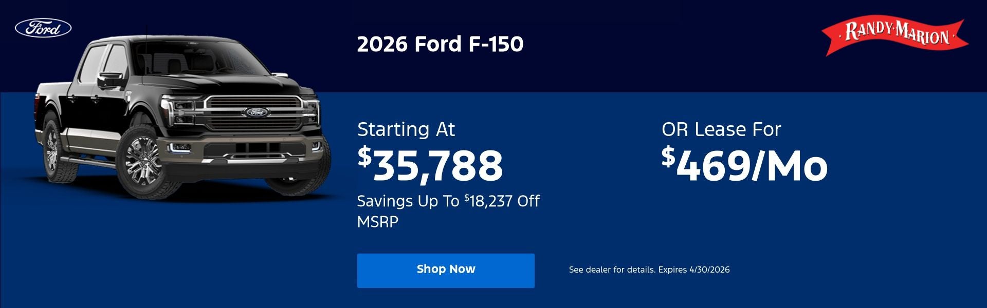 F-150 April Offer