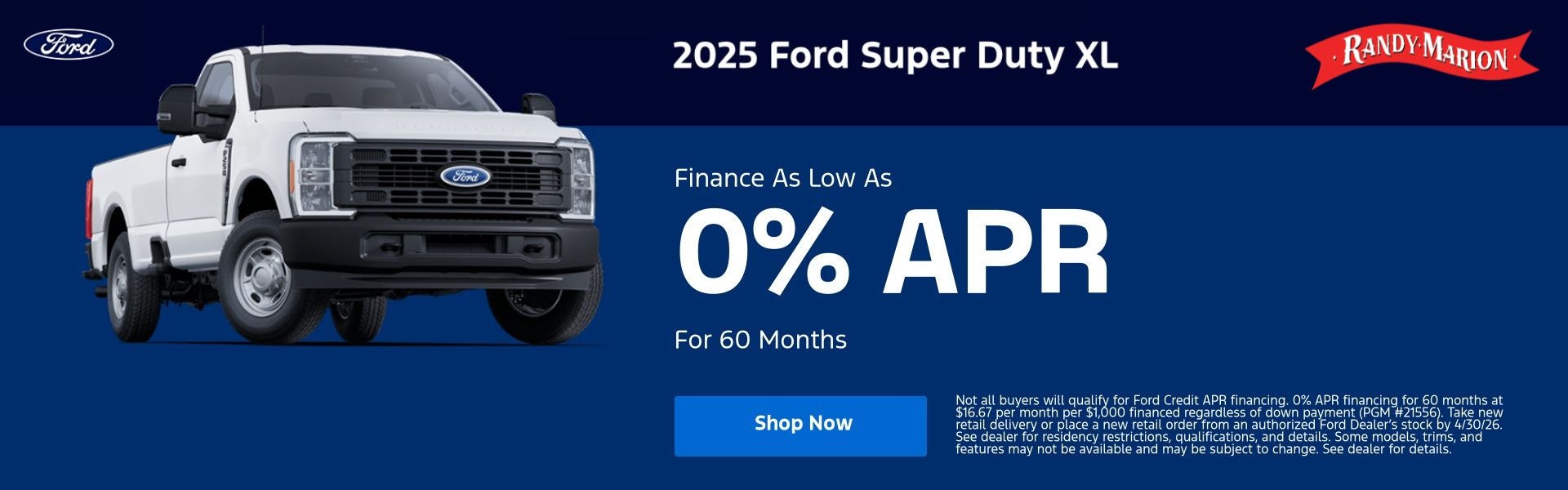 Ford Super Duty April Offer