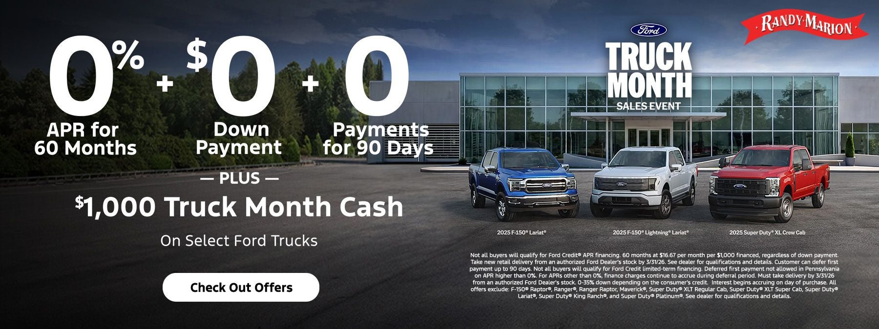 It's Ford Truck Month at Randy Marion