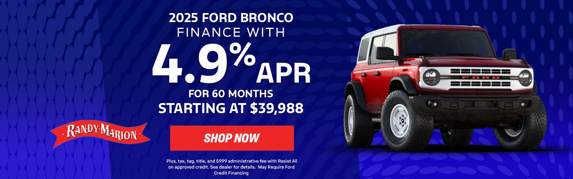 Ford Bronco Offer